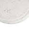 White Stoneware and Glass Contemporary Cake Stand with Cloche, 11" x 9" x 9"
